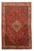 Bidjar-Perserteppich aus Wolle – handgeknüpft, Rot, 150 × 90 cm
