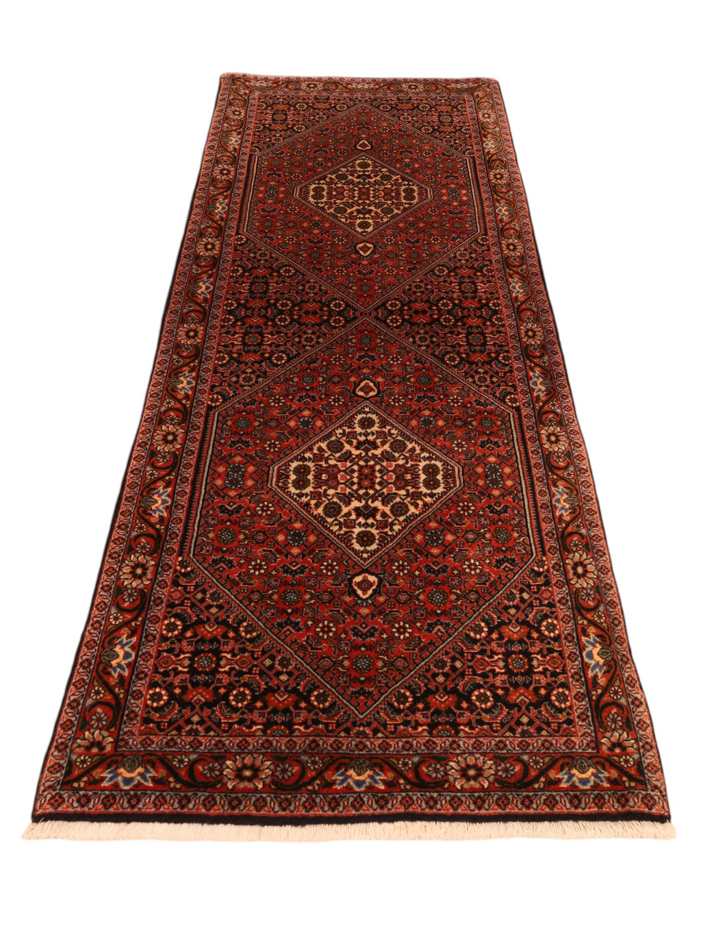 Bidjar-Läufer aus Wolle – handgeknüpfter Perserteppich, 208 × 75 cm