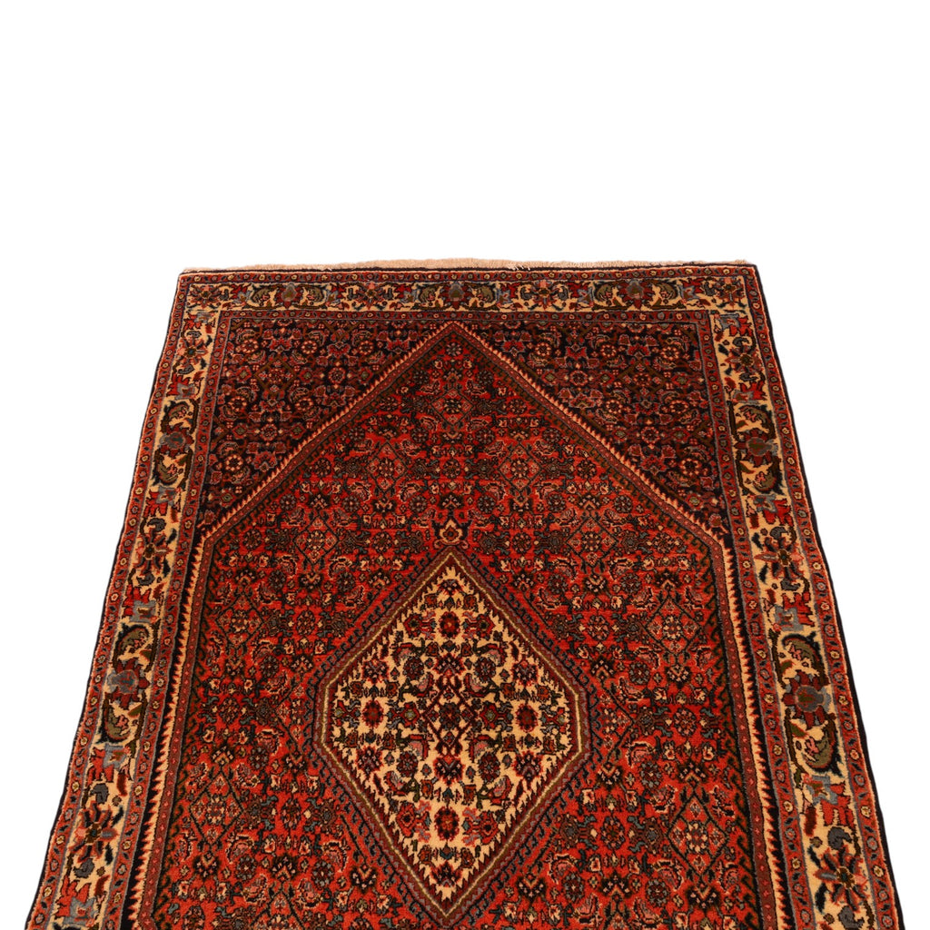 Bidjar-Perserteppich aus Wolle – handgeknüpft, Rot, 150 × 90 cm