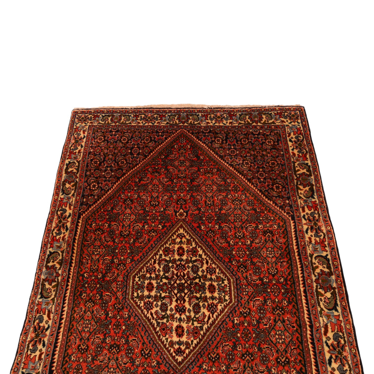 Bidjar-Perserteppich aus Wolle – handgeknüpft, Rot, 150 × 90 cm