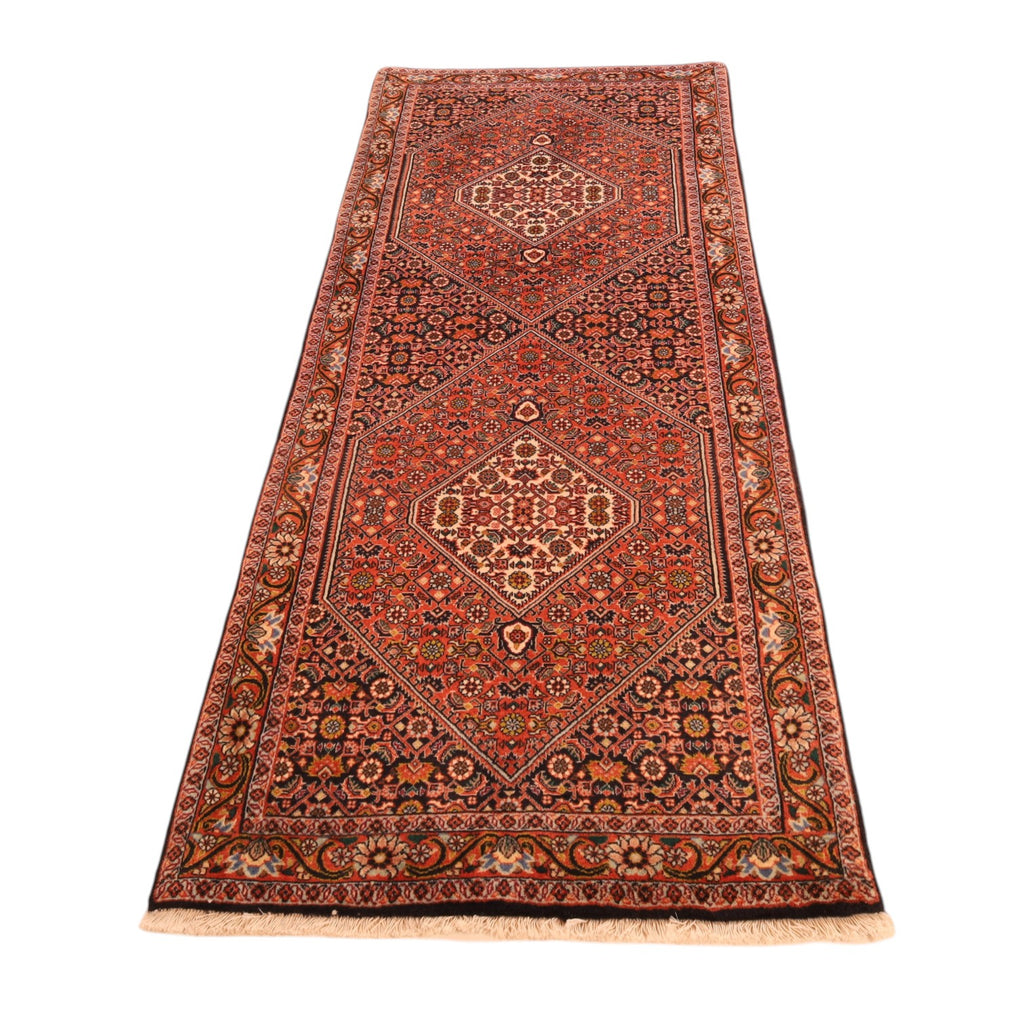 Bidjar-Läufer aus Wolle – handgeknüpfter Perserteppich, 208 × 75 cm
