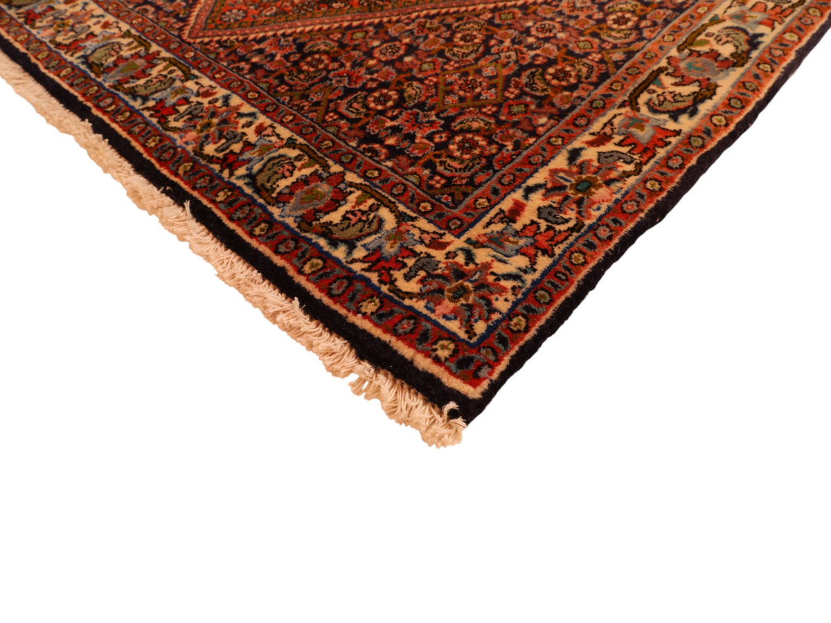 Bidjar-Perserteppich aus Wolle – handgeknüpft, Rot, 150 × 90 cm