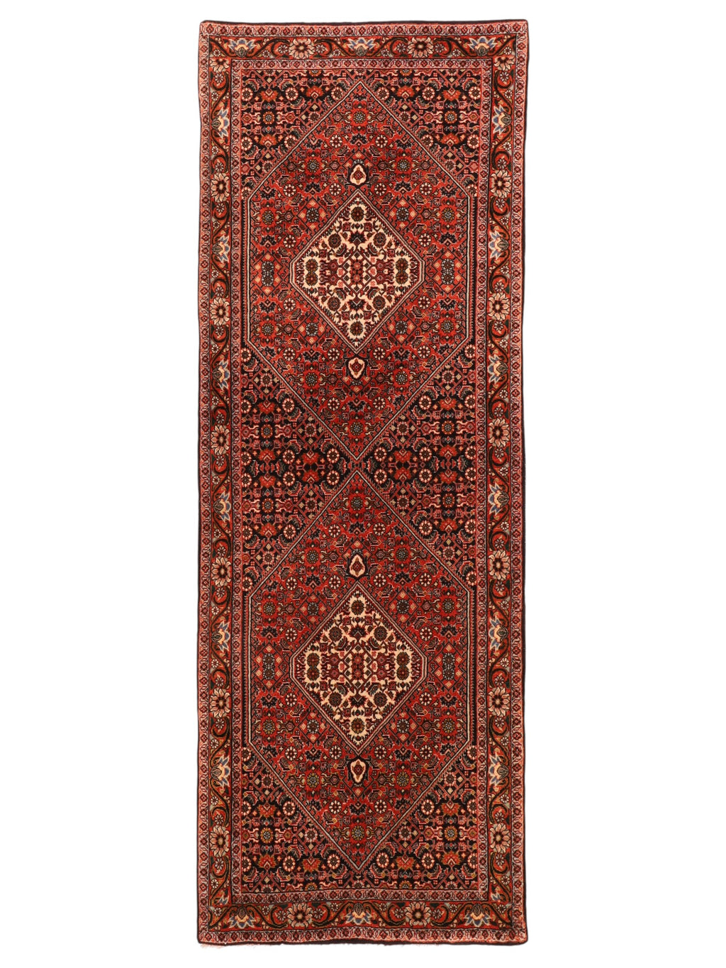 Bidjar-Läufer aus Wolle – handgeknüpfter Perserteppich, 208 × 75 cm