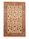 Indo-Täbriz-Orientteppich aus Wolle – handgeknüpft, 147 × 93 cm