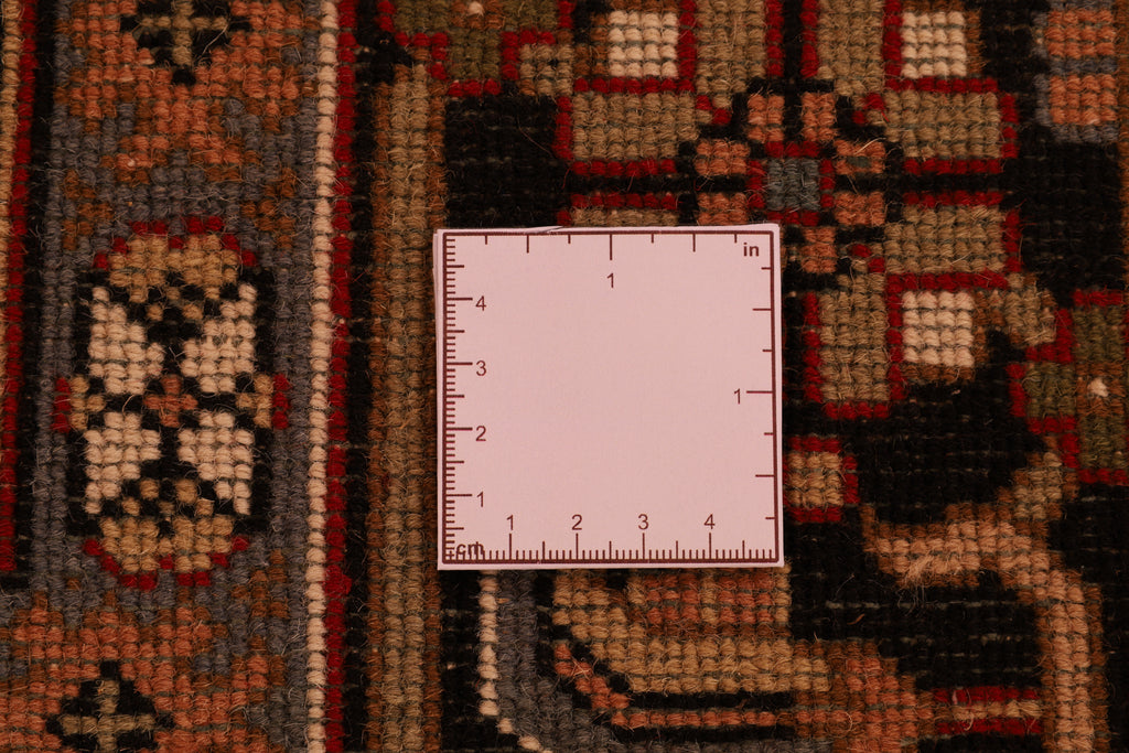 Indo-Bidjar-Teppich aus Wolle – handgeknüpft, Dunkelrot, 347 × 247 cm
