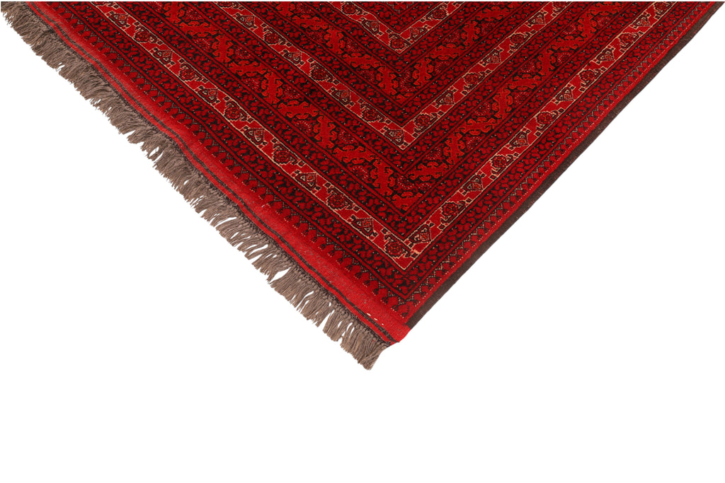 Afghanischer Orientteppich Turkmen – handgeknüpft aus Wolle, 290 × 205 cm