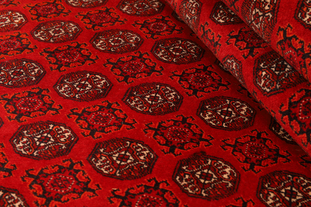 Afghanischer Orientteppich Turkmen – handgeknüpft aus Wolle, 290 × 205 cm