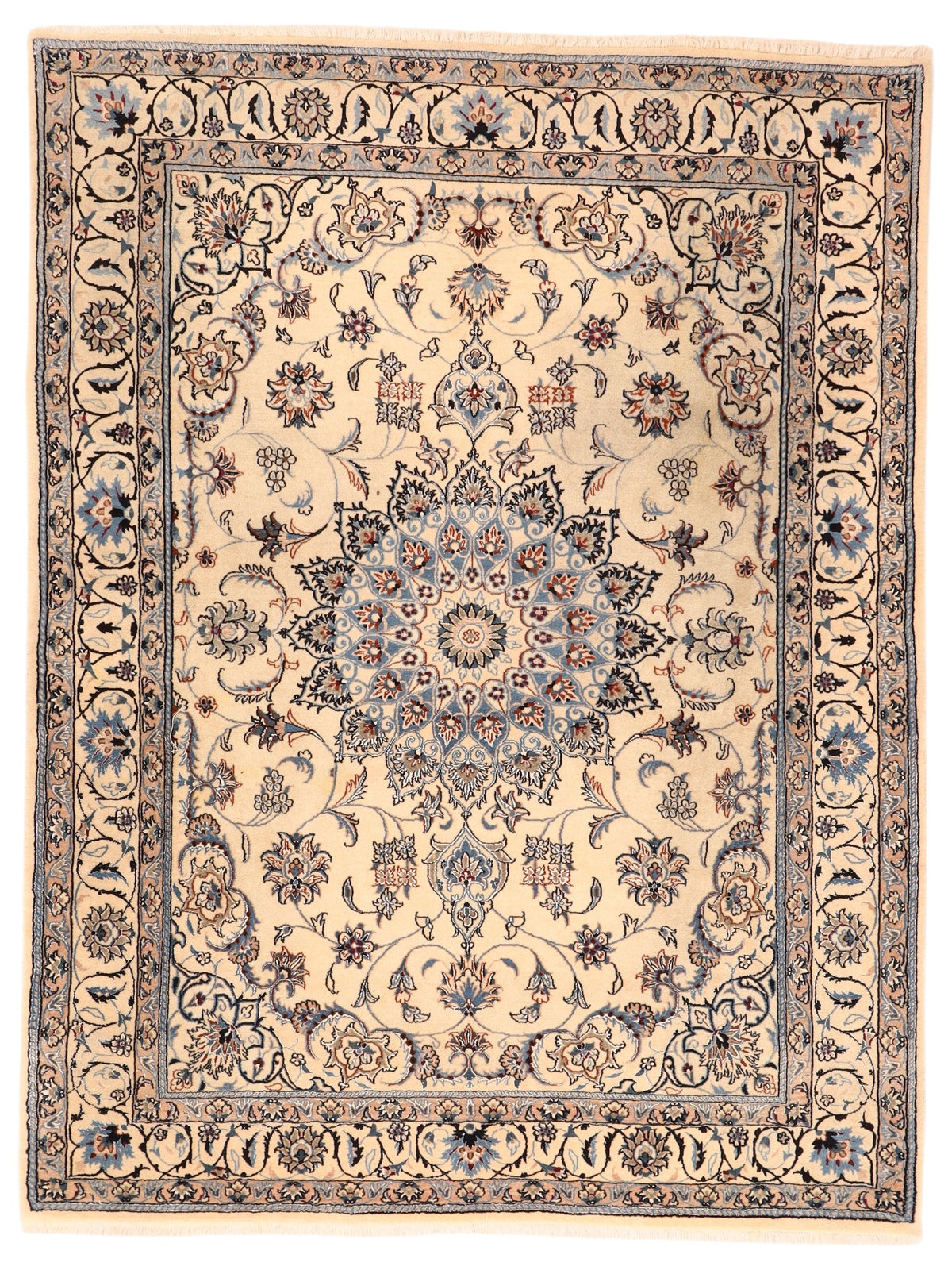 Nain-Perserteppich 9La aus Wolle – handgeknüpft, 196 × 150 cm