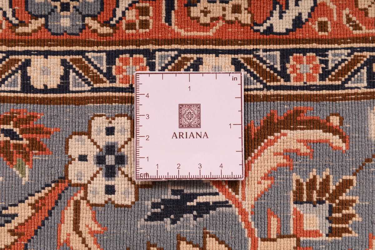 Chinesischer Seidenteppich – handgeknüpft, Seide auf Seide, 306 × 244 cm