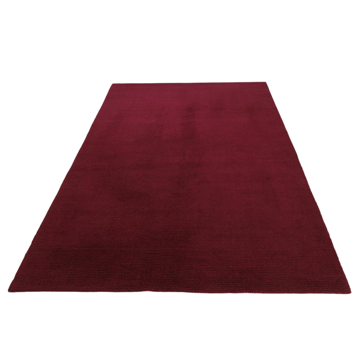 Gabbeh-Loribaf aus Wolle – handgeknüpft, Bordeauxrot, 240 × 165 cm