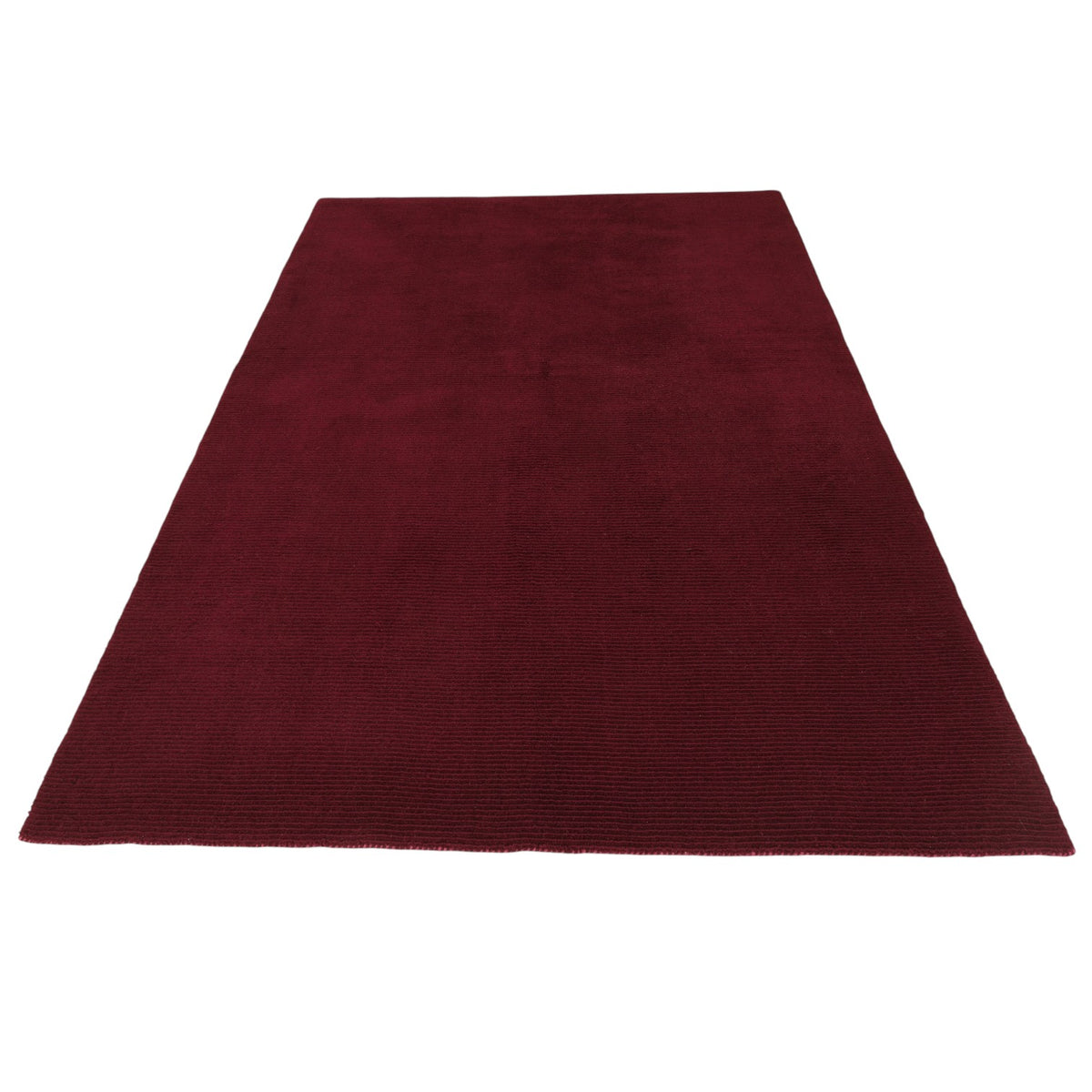 Gabbeh-Loribaf aus Wolle – handgeknüpft, Bordeauxrot, 240 × 165 cm