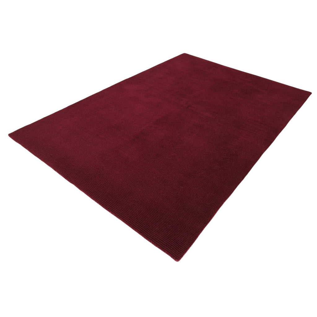 Gabbeh-Loribaf aus Wolle – handgeknüpft, Bordeauxrot, 240 × 165 cm