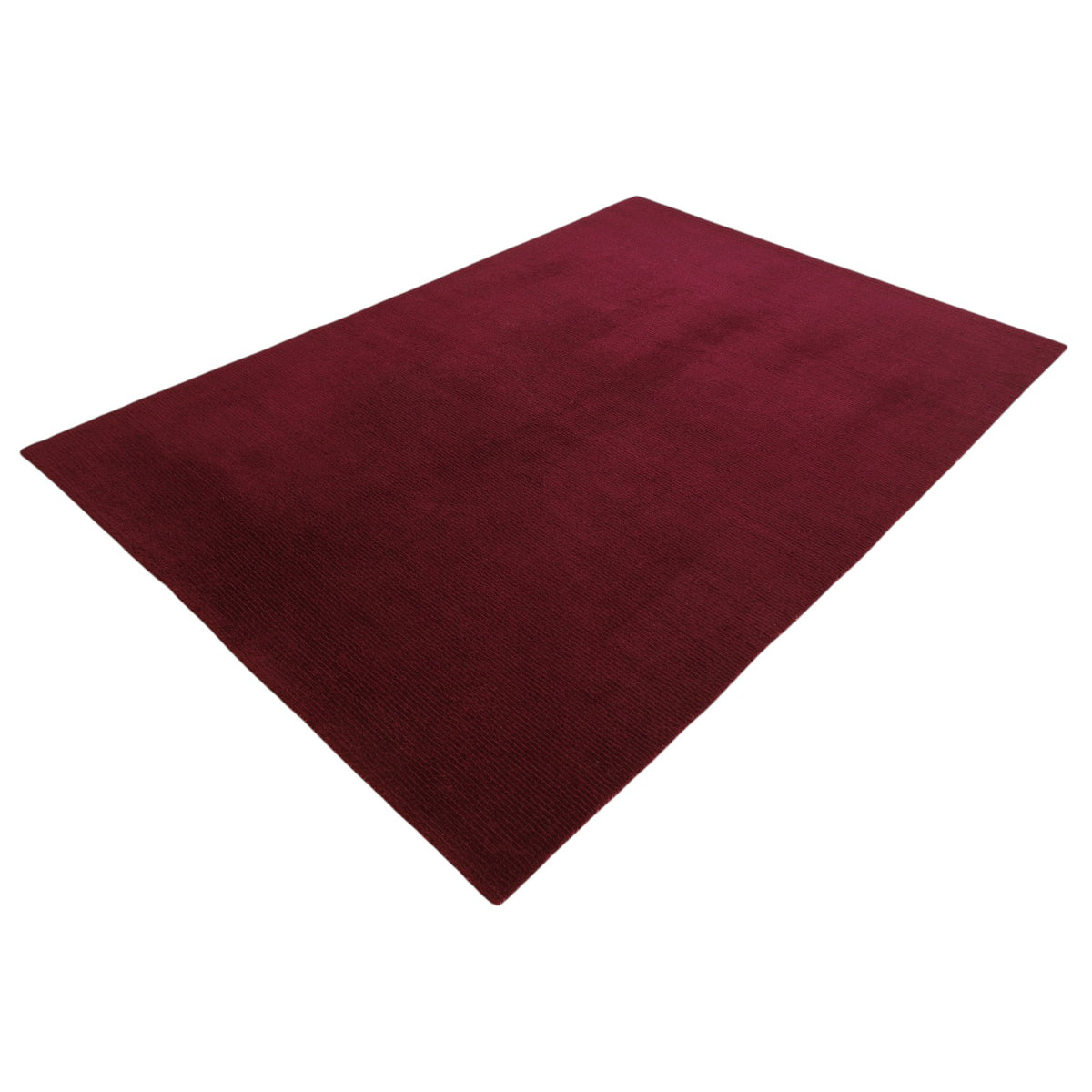 Gabbeh-Loribaf aus Wolle – handgeknüpft, Bordeauxrot, 240 × 165 cm