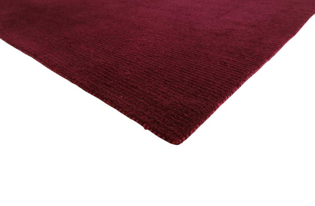 Gabbeh-Loribaf aus Wolle – handgeknüpft, Bordeauxrot, 240 × 165 cm