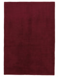 Gabbeh-Loribaf aus Wolle – handgeknüpft, Bordeauxrot, 240 × 165 cm