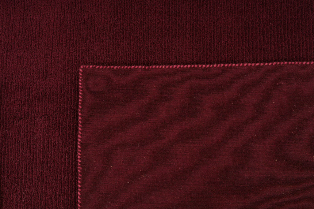 Gabbeh-Loribaf aus Wolle – handgeknüpft, Bordeauxrot, 240 × 165 cm