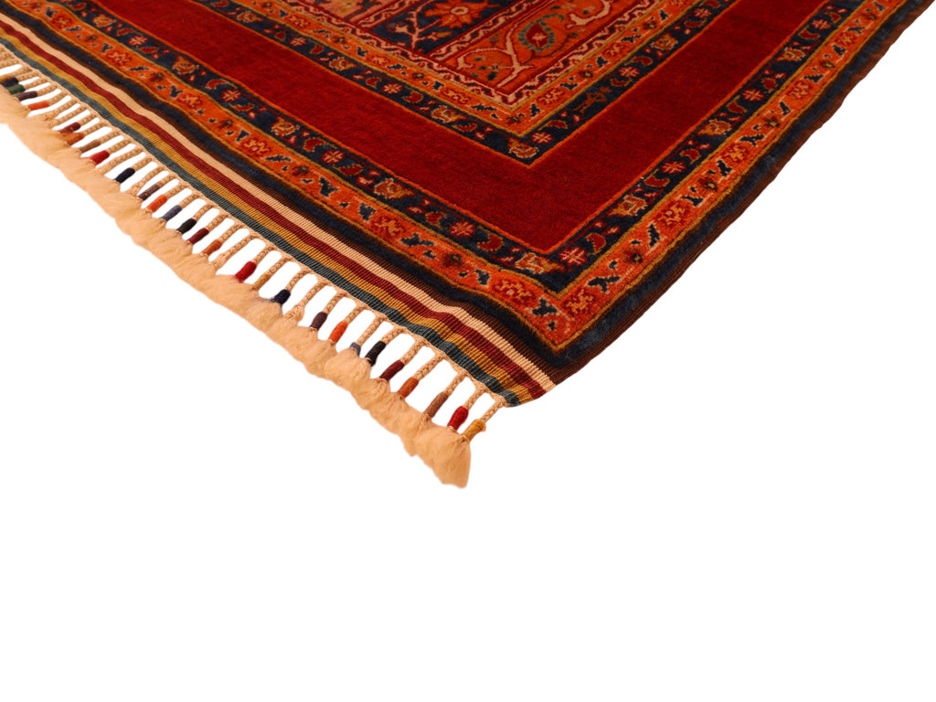 Sivas Teppich 120x95 cm Wolle Handgeknüpft Orientteppich Rot