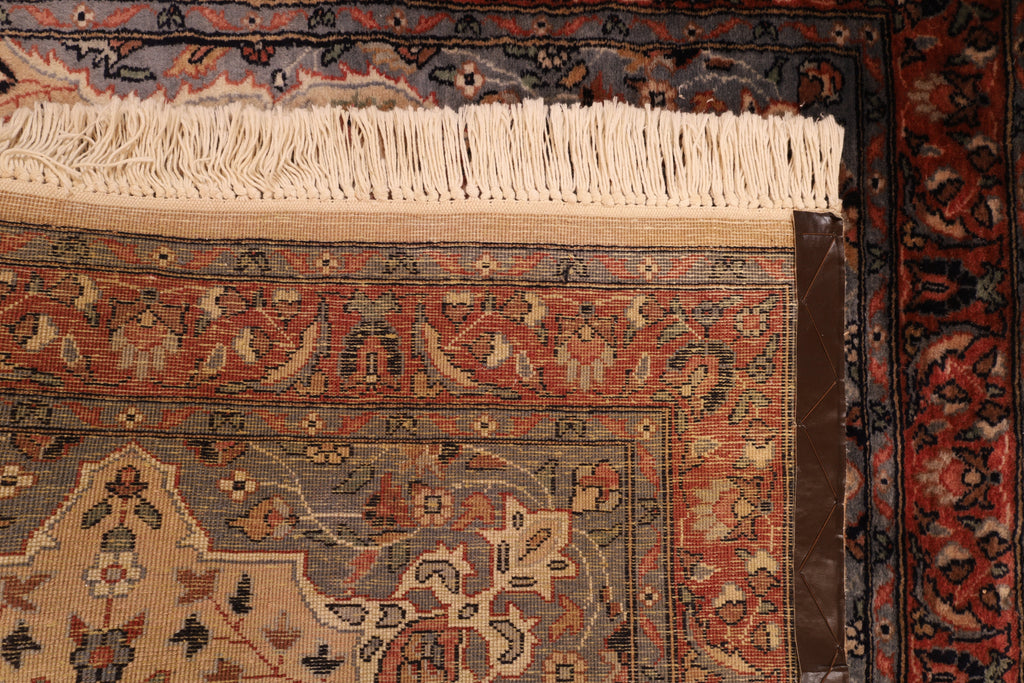 Pakistanischer Läufer aus Wolle – handgeknüpft, Beige, 269 × 75 cm