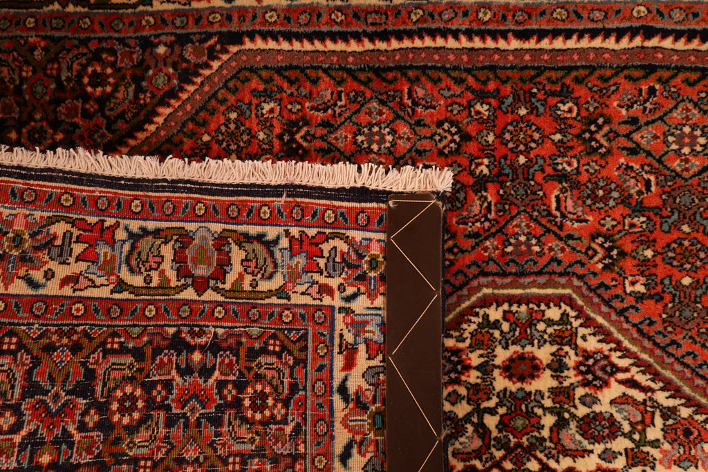 Bidjar-Perserteppich aus Wolle – handgeknüpft, Rot, 150 × 90 cm