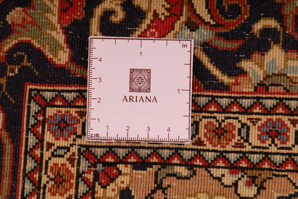 Qom-Perserteppich aus Wolle – handgeknüpft, Rot, 159 × 109 cm