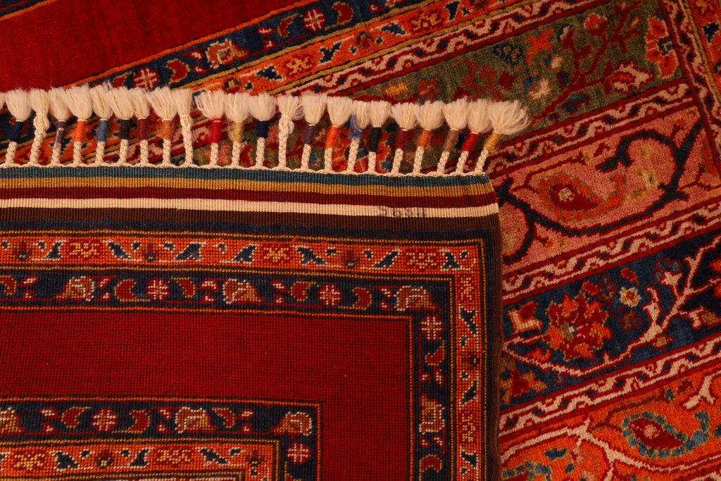 Sivas Teppich 120x95 cm Wolle Handgeknüpft Orientteppich Rot