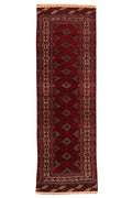 Afghanischer Baloutsch-Läufer – handgeknüpfter Orientteppich aus Wolle, 268 × 85 cm