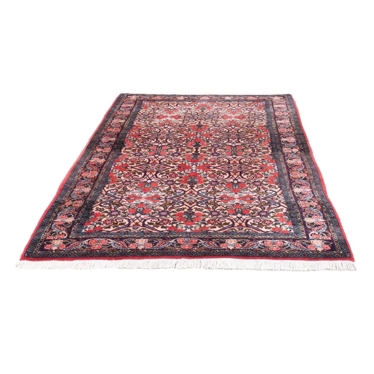 Mehrfarbiger Bidjar-Perserteppich – handgeknüpfter Orientteppich, 225 × 135 cm