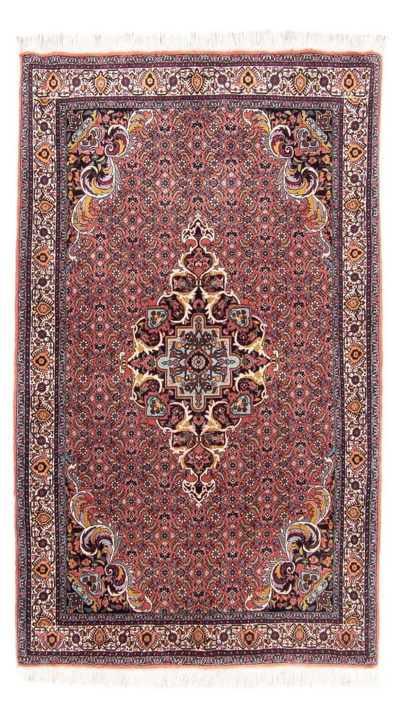 Bidjar-Perserteppich – handgeknüpfter Orientteppich in Rot, 182 × 112 cm