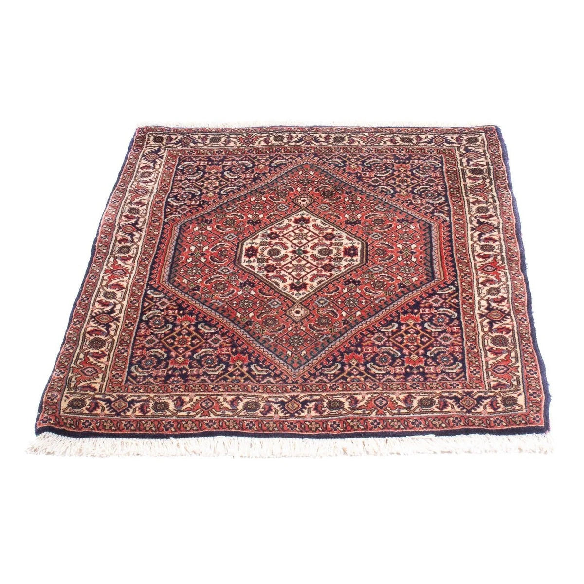 Bidjar-Perserteppich – handgeknüpfter Orientteppich in Rot, 105 × 75 cm