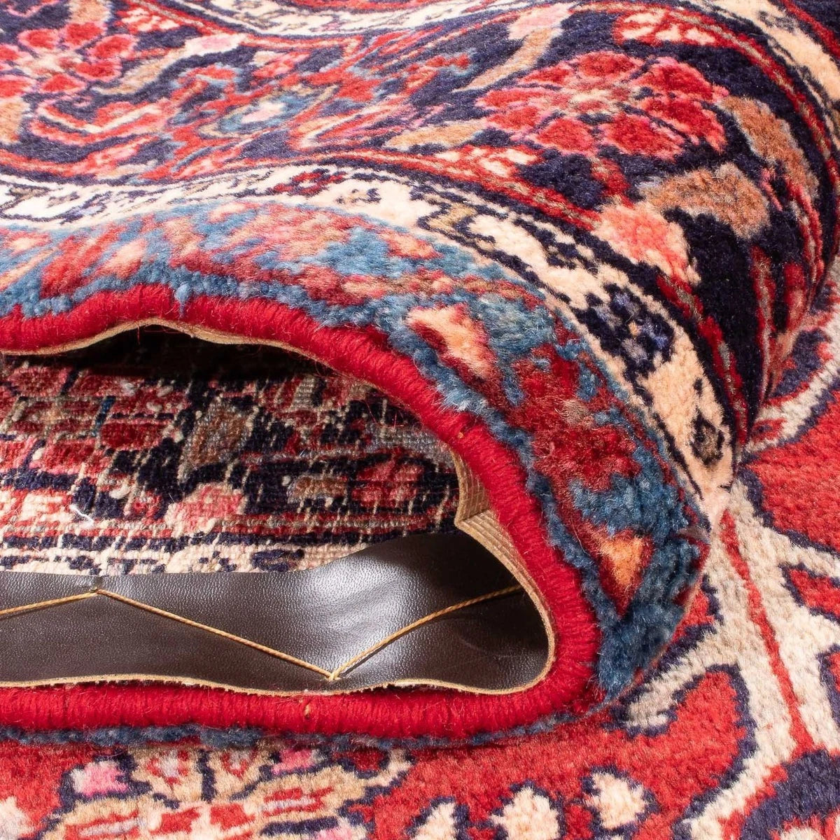 Bidjar-Perserteppich – handgeknüpfter Orientteppich in Rot, 260 × 149 cm