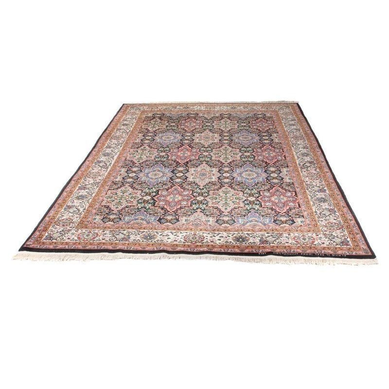 Hereke-Orientteppich – handgeknüpft, Dunkelblau, 252 × 176 cm