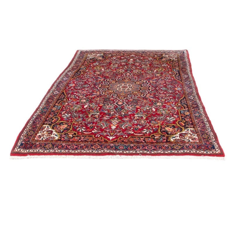 Bidjar-Perserteppich – handgeknüpfter Orientteppich in Rot, 212 × 128 cm