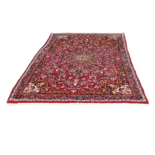 Bidjar-Perserteppich – handgeknüpfter Orientteppich in Rot, 212 × 128 cm