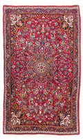 Bidjar-Perserteppich – handgeknüpfter Orientteppich in Rot, 212 × 128 cm
