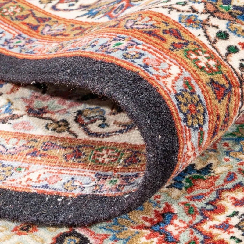 Hereke-Orientteppich – handgeknüpft, Dunkelblau, 252 × 176 cm