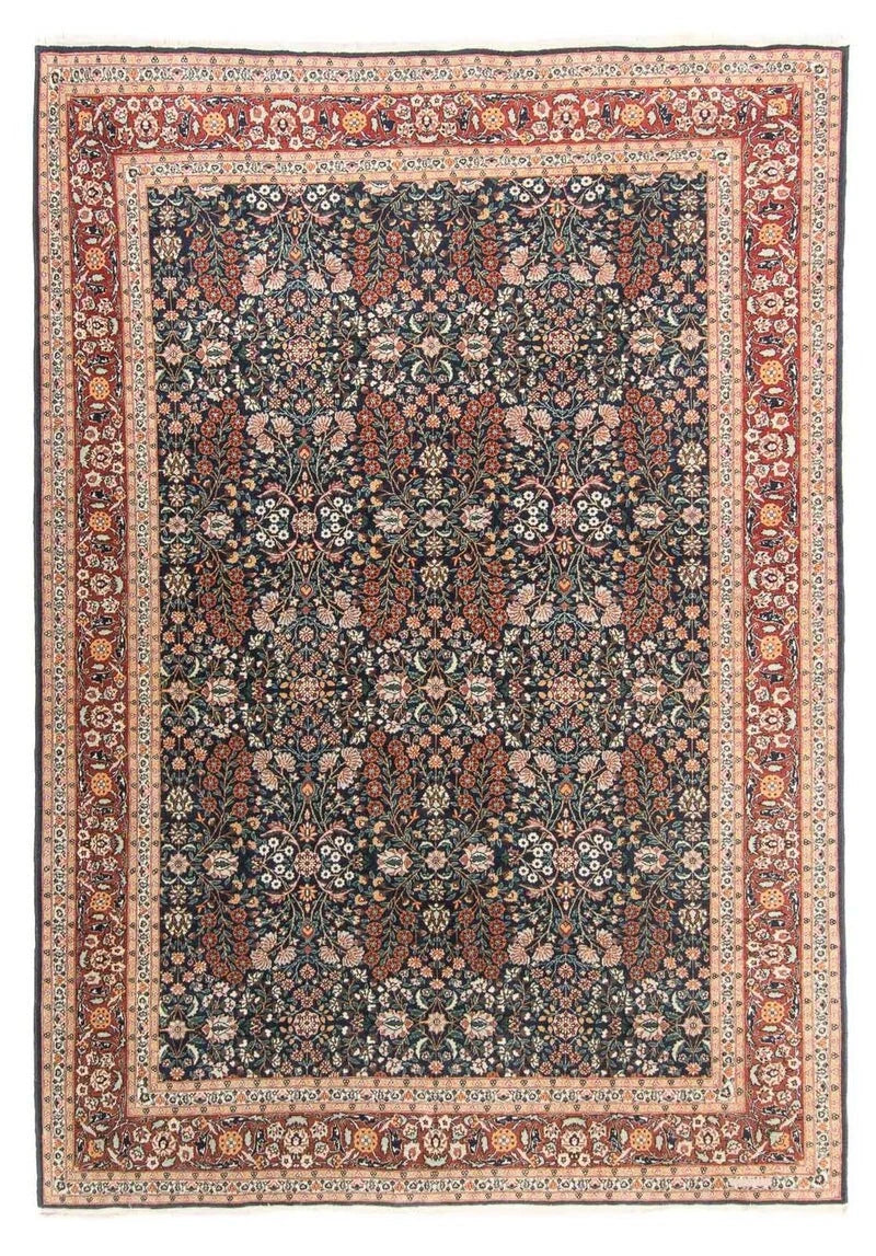 Hereke-Orientteppich – handgeknüpft, Dunkelbraun, 285 × 202 cm