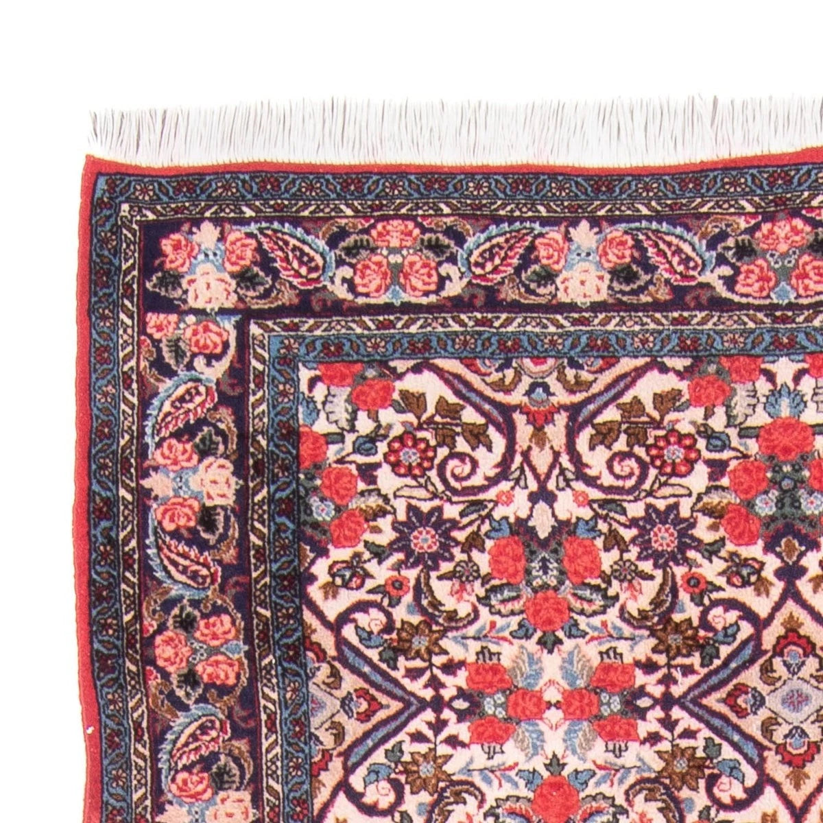 Mehrfarbiger Bidjar-Perserteppich – handgeknüpfter Orientteppich, 225 × 135 cm