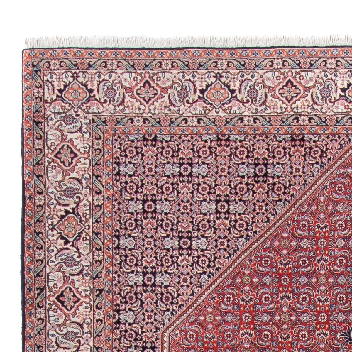 Bidjar-Perserteppich – handgeknüpfter Orientteppich in Rot, 290 × 200 cm
