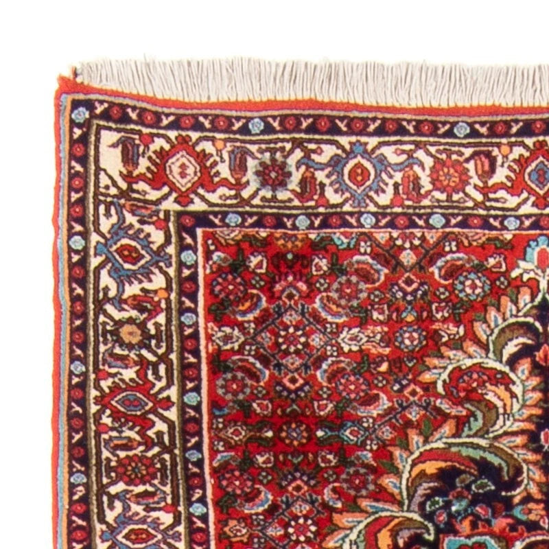 Bidjar-Perserläufer – handgeknüpfter Orientteppich in Rot, 207 × 82 cm
