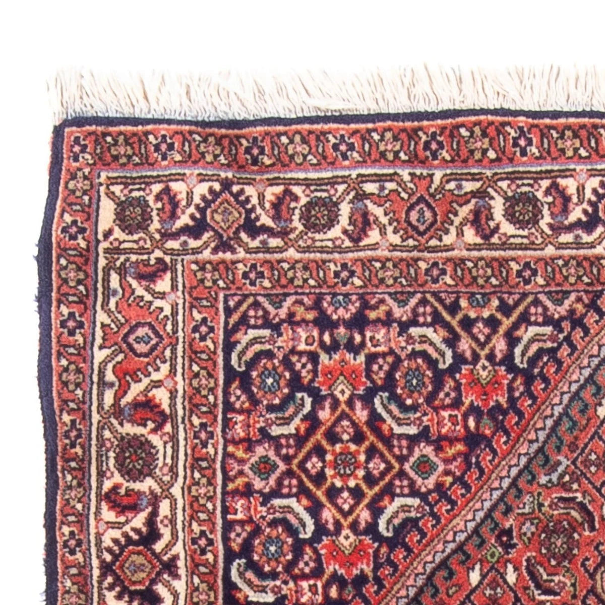 Bidjar-Perserteppich – handgeknüpfter Orientteppich in Rot, 105 × 75 cm