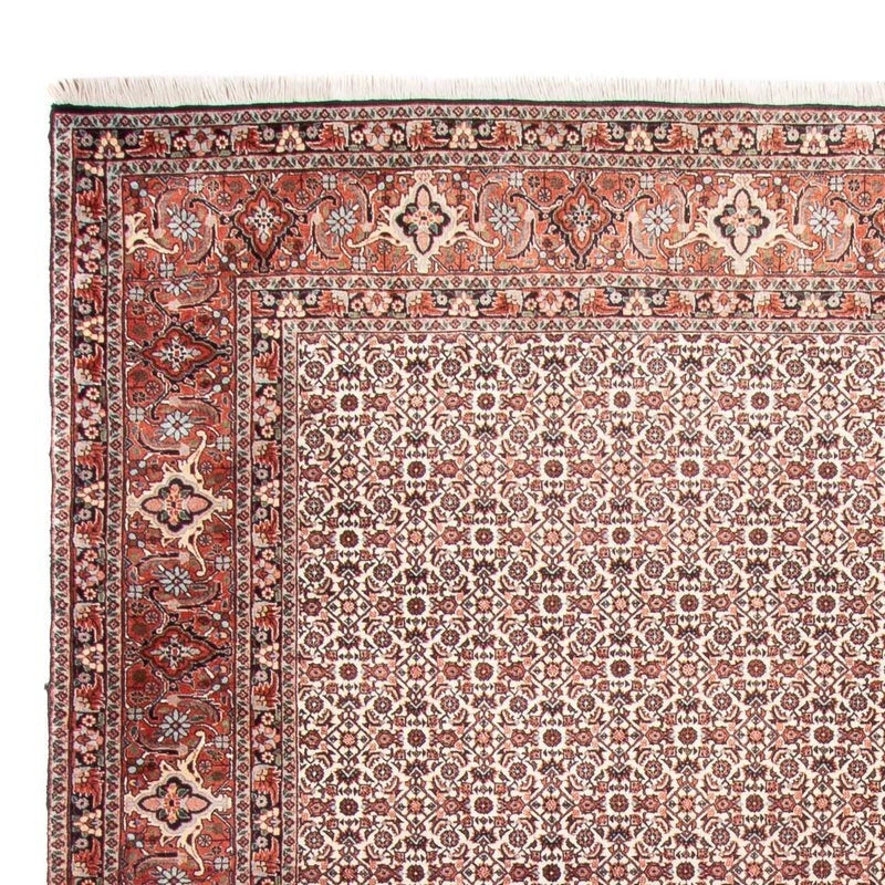 Bidjar-Perserteppich – handgeknüpfter Orientteppich in Beige, 340 × 250 cm