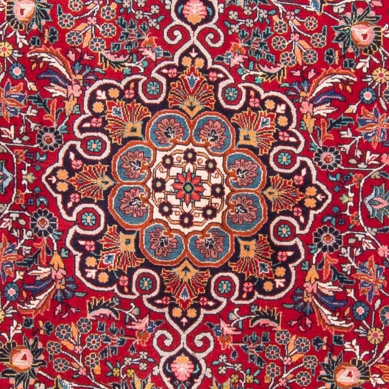 Bidjar-Perserteppich – handgeknüpfter Orientteppich in Rot, 212 × 128 cm