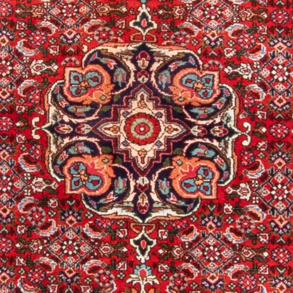 Bidjar-Perserläufer – handgeknüpfter Orientteppich in Rot, 207 × 82 cm