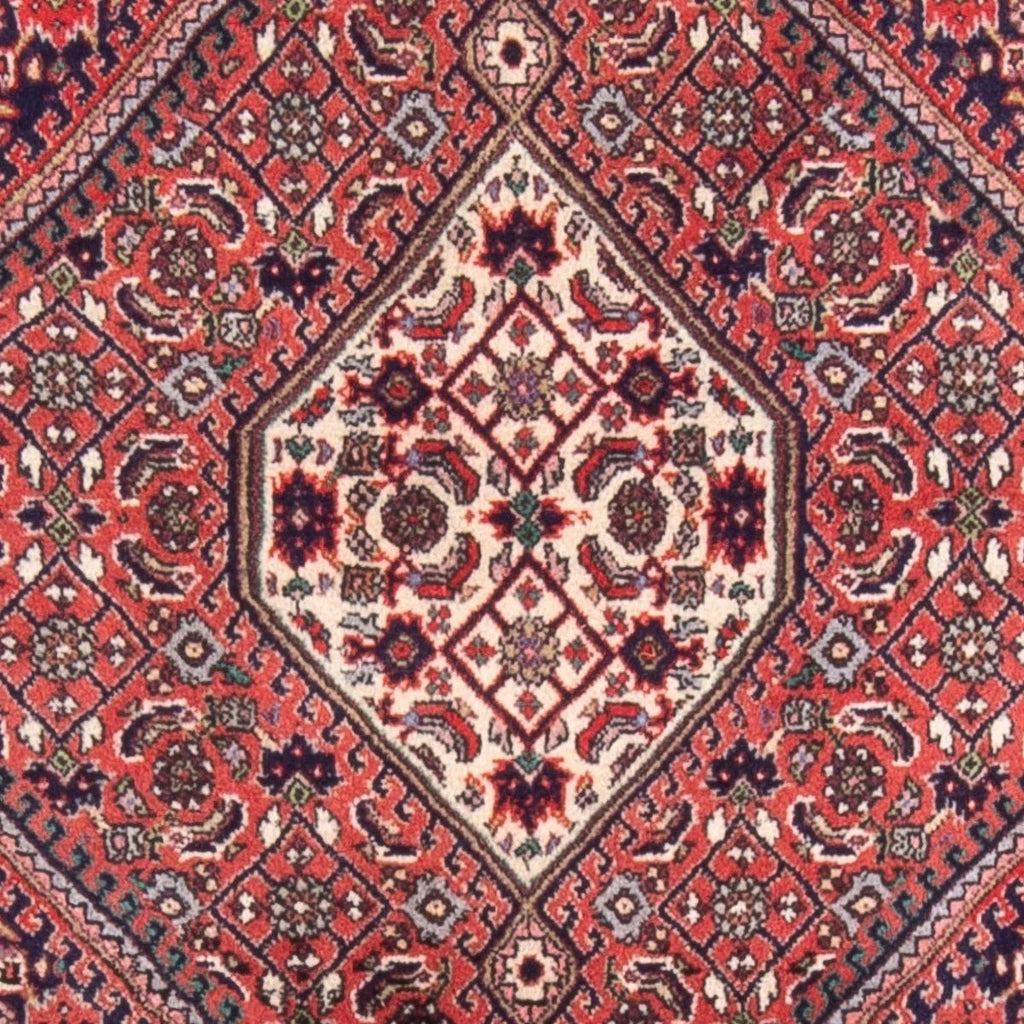 Bidjar-Perserteppich – handgeknüpfter Orientteppich in Rot, 105 × 75 cm