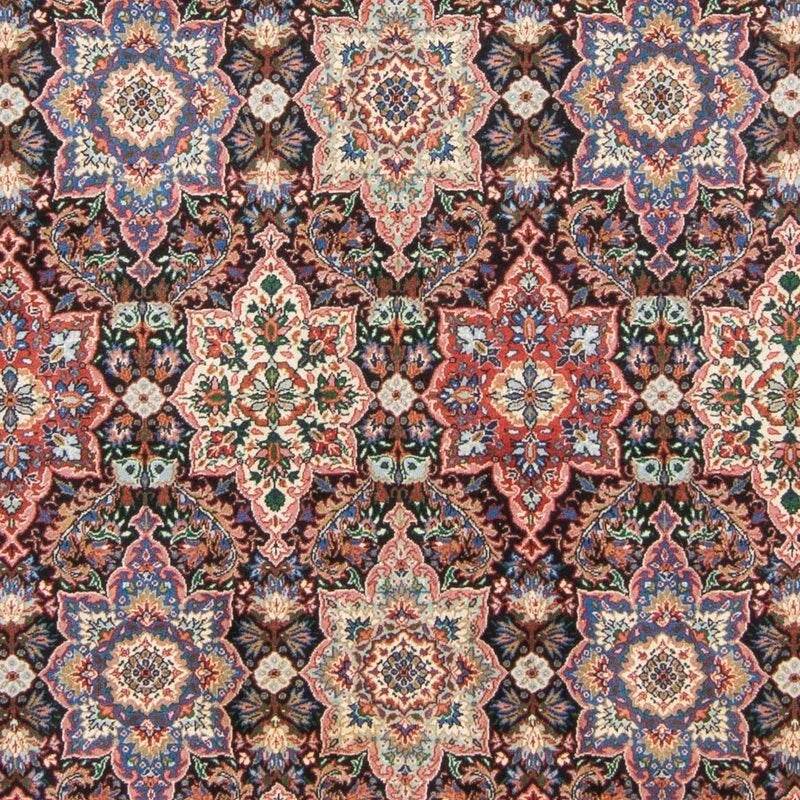 Hereke-Orientteppich – handgeknüpft, Dunkelblau, 252 × 176 cm