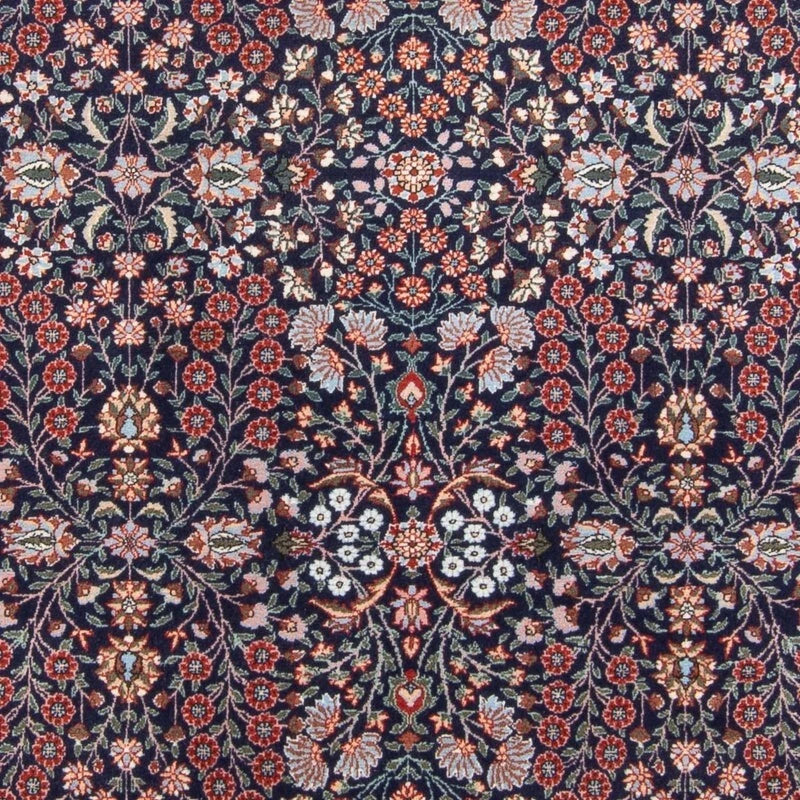 Hereke-Orientteppich – handgeknüpft, Dunkelblau, 230 × 176 cm