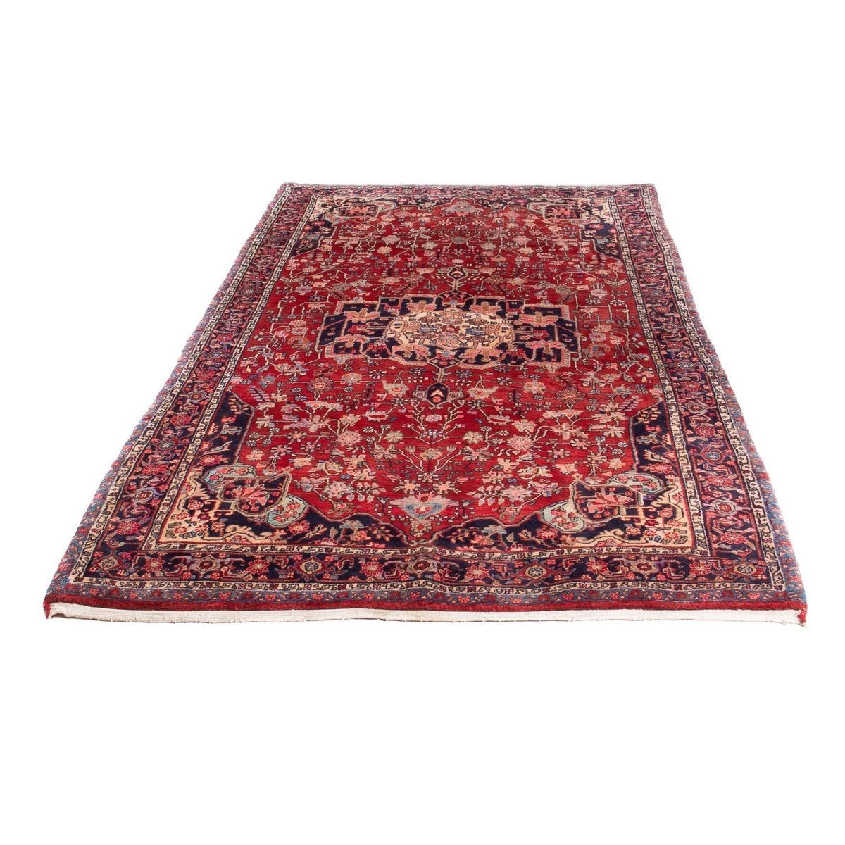 Bidjar-Perserteppich – handgeknüpfter Orientteppich in Rot, 260 × 149 cm