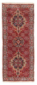 Bidjar-Perserläufer – handgeknüpfter Orientteppich in Rot, 207 × 82 cm