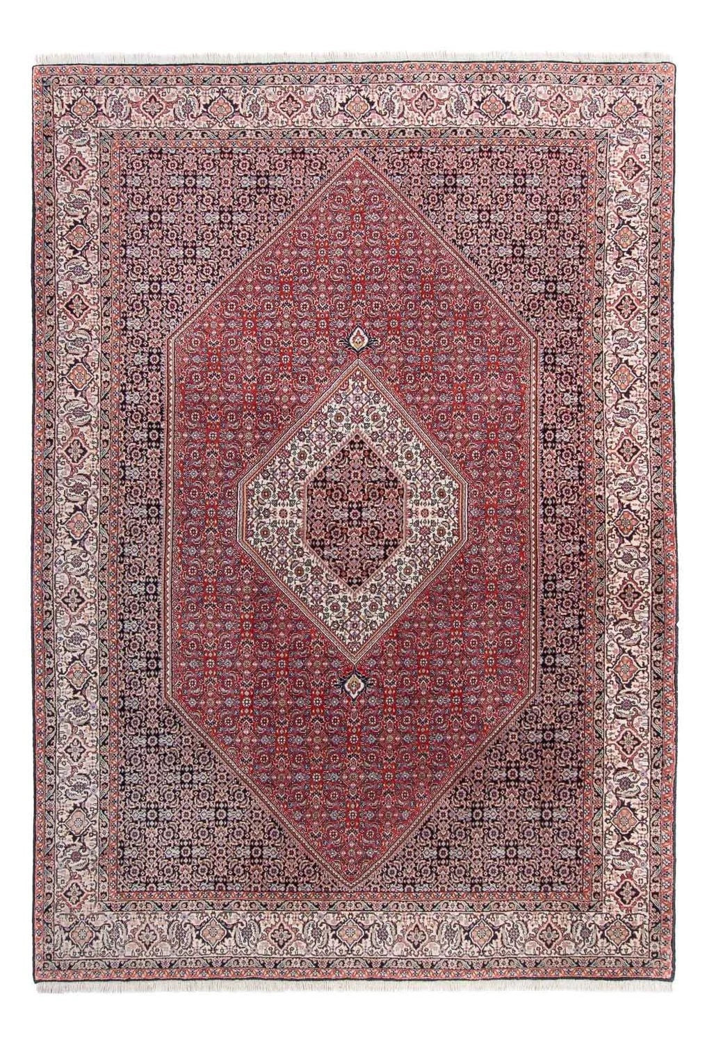 Bidjar-Perserteppich – handgeknüpfter Orientteppich in Rot, 290 × 200 cm