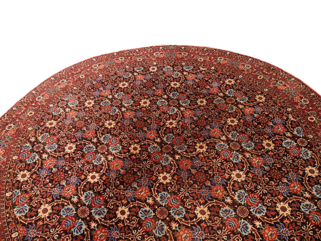Runder Bidjar-Teppich – handgeknüpft aus Wolle, 244 × 248 cm
